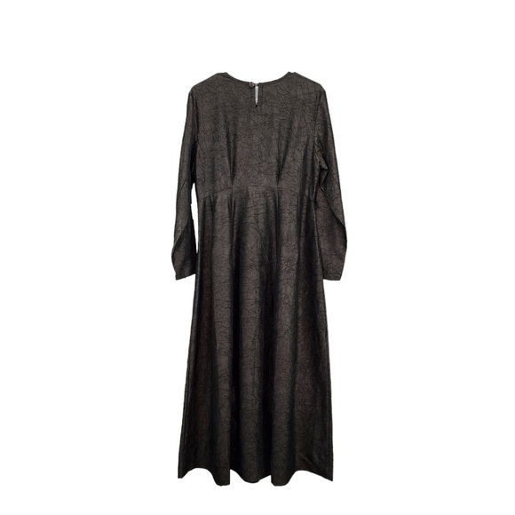 SuZen Women's Textured Long Sleeve Maxi Curve Dress - M - Picture 5 of 7